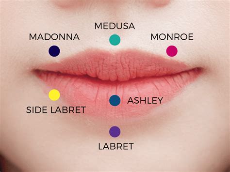 lip piercing small|lip piercings and names.